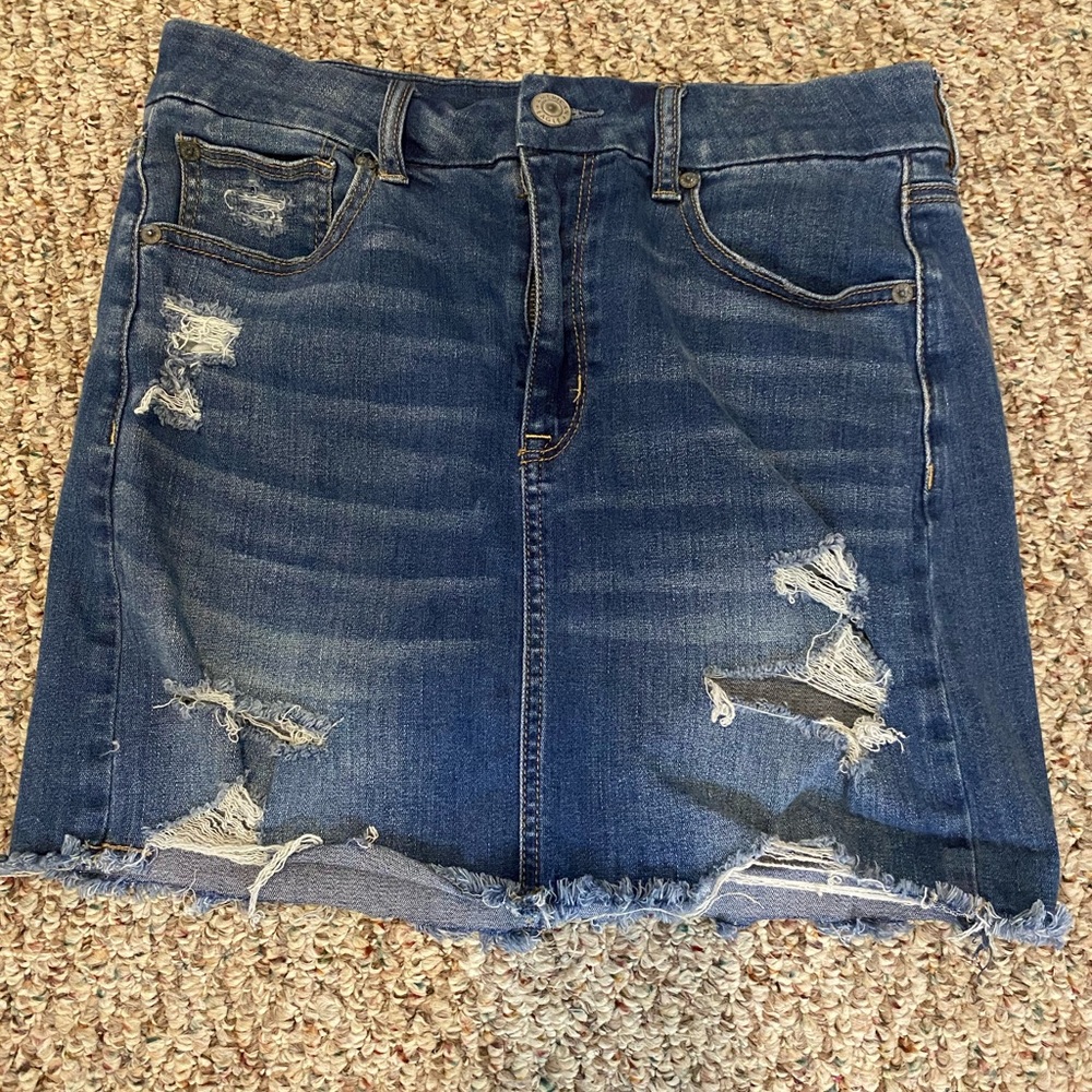 American Eagle Distressed Mini Skirt